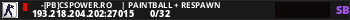 █亗-[PB]CSPOWER.RO 亗 | PAINTBALL + RESPAWN