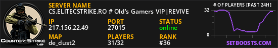 CS.ELITECSTRIKE.RO # Old's Gamers VIP|REVIVE
