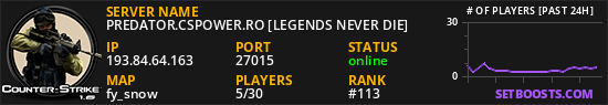 PREDATOR.CSPOWER.RO [LEGENDS NEVER DIE]