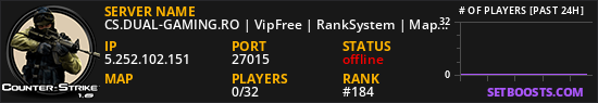 CS.DUAL-GAMING.RO | VipFree | RankSystem | MapManager