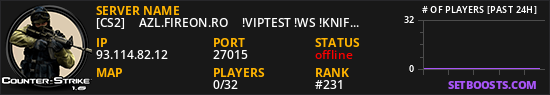[CS2] ★ AZL.FIREON.RO ★ !VIPTEST !WS !KNIFE !GLOVES !AGENTS