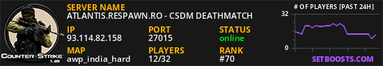ATLANTIS.RESPAWN.RO - CSDM DEATHMATCH