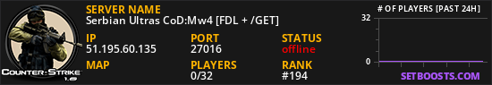 Serbian Ultras CoD:Mw4 [FDL + /GET]