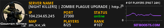 [NIGHT KILLERS] | ZOMBIE PLAGUE UPGRADE | https://csgetnk.me |