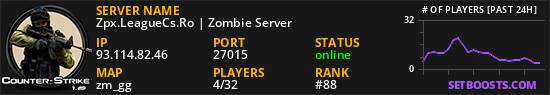 Zpx.LeagueCs.Ro | Zombie Server