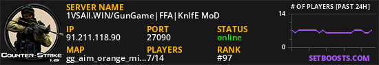 1VSAll.WIN/GunGame|FFA|KnIfE MoD