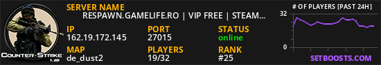 ❤     RESPAWN.GAMELIFE.RO | VIP FREE | STEAM ON = VIP ❤