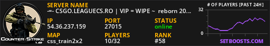 -=- CSGO.LEAGUECS.RO | VIP = WIPE ~  reborn 2026 -=-