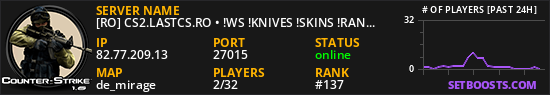 [RO] CS2.LASTCS.RO • !WS !KNIVES !SKINS !RANKS