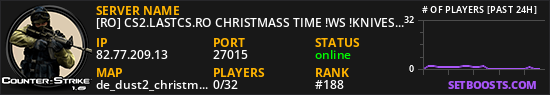 [RO] CS2.LASTCS.RO CHRISTMASS TIME !WS !KNIVES !SKINS !RANKS