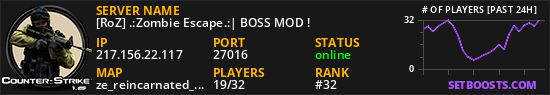 [RoZ] .:Zombie Escape:.| Diamond-X ! | [VIP - CSO]