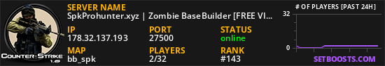 SpkProhunter.xyz | Zombie BaseBuilder [FREE VIP 24/7]