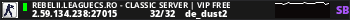 REBELII.LEAGUECS.RO - CLASSIC SERVER | VIP FREE