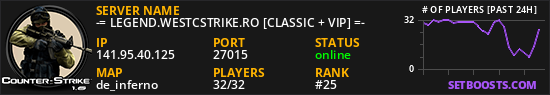 -= LEGEND.WESTCSTRIKE.RO [CLASSIC + VIP] =-