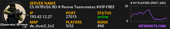 CS.INTRUSII.RO # Revive Teammates #VIP-FREE