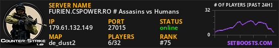 FURIEN.CSPOWER.RO # Assasins vs Humans