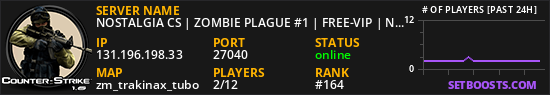 NOSTALGIA CS | ZOMBIE PLAGUE #1 | FREE-VIP | NOSTALGIACS.COM