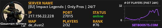 [EU] Impact Legends | Only Pros | 24/7