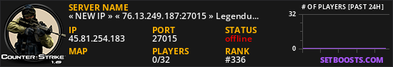 « NEW IP » « 76.13.249.187:27015 » LegenduArena PB