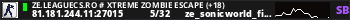 ZE.LeagueCS.Ro # Xtreme Zombie Escape (+18)