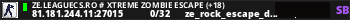 ZE.LeagueCS.Ro # Xtreme Zombie Escape (+18)