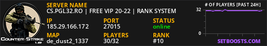 CS.PGL32.RO | FREE VIP 20-22 | RANK SYSTEM