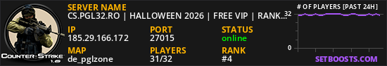 CS.PGL32.RO | HALLOWEEN 2026 | FREE VIP | RANK SYSTEM