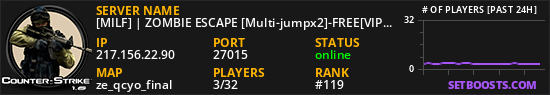 [MILF] | ZOMBIE ESCAPE [Multi-jumpx2]-FREE[VIP]