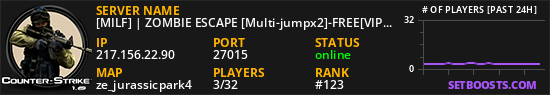 [MILF] | ZOMBIE ESCAPE [Multi-jumpx2]-FREE[VIP]