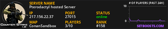 Pterodactyl hosted Server