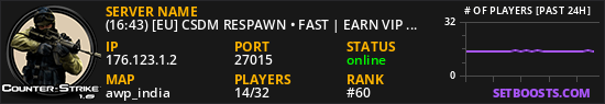 (10:18) [EU] CSDM RESPAWN • FAST | EARN VIP | SHOP | FURLED.P