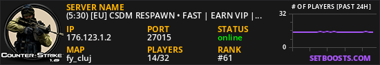(15:42) [EU] CSDM RESPAWN • FAST | EARN VIP | SHOP | FURLED.P