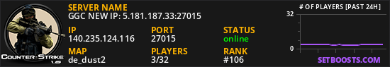 GGC NEW IP: 5.181.187.33:27015