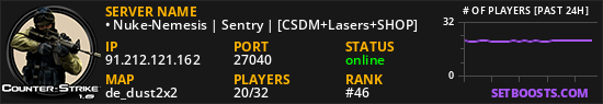 • Nuke-Nemesis | Sentry | [CSDM+Lasers+SHOP]