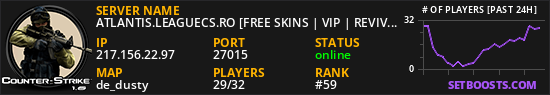 ATLANTIS.LEAGUECS.RO [FREE SKINS | VIP | REVIVE]