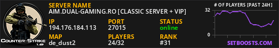 AIM.DUAL-GAMING.RO [CLASSIC SERVER + VIP]