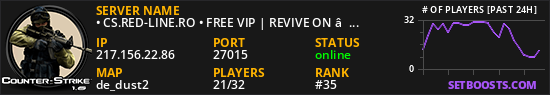 • CS.RED-LINE.RO • FREE VIP | REVIVE ON • FRIENDS & More