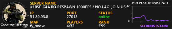 #1RSP.G4A.RO RESPAWN 1000FPS / NO LAG! JOIN US!