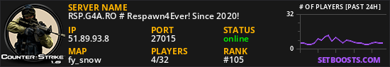 RSP.G4A.RO # Respawn4Ever! Since 2020!
