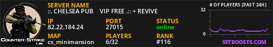 ::. CHELSEA PUB 亗 VIP FREE .:: + REVIVE