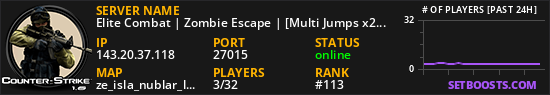 Elite Combat | Zombie Escape | [Multi Jumps x2 + 1000 FPS]
