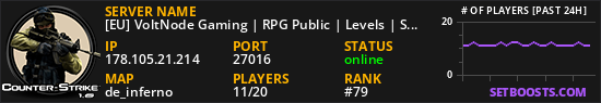 [EU] VoltNode Gaming | RPG Public | Levels | Skins | Daily Rewards
