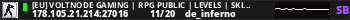 [EU] VoltNode Gaming | RPG Public | Levels | Skins | Daily Rewards