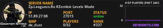 Zp.Leaguecs.Ro #Zombie Levels Mode
