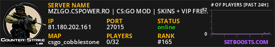 MZLGO.CSPOWER.RO | CS:GO MOD | SKINS + VIP FREE