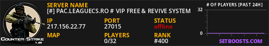 [#] PAC.LEAGUECS.RO # VIP FREE & REVIVE SYSTEM