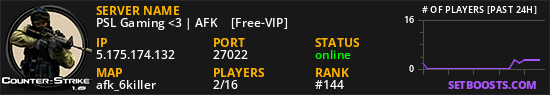 PSL Gaming <3 | AFK ✪ [Free-VIP]