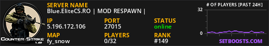 Blue.EliteCS.RO | MOD RESPAWN |