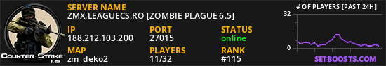 ZMX.LEAGUECS.RO [ZOMBIE PLAGUE 6.5]