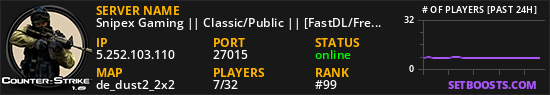 Snipex Gaming || Classic/Public || [FastDL/FreeVIP]